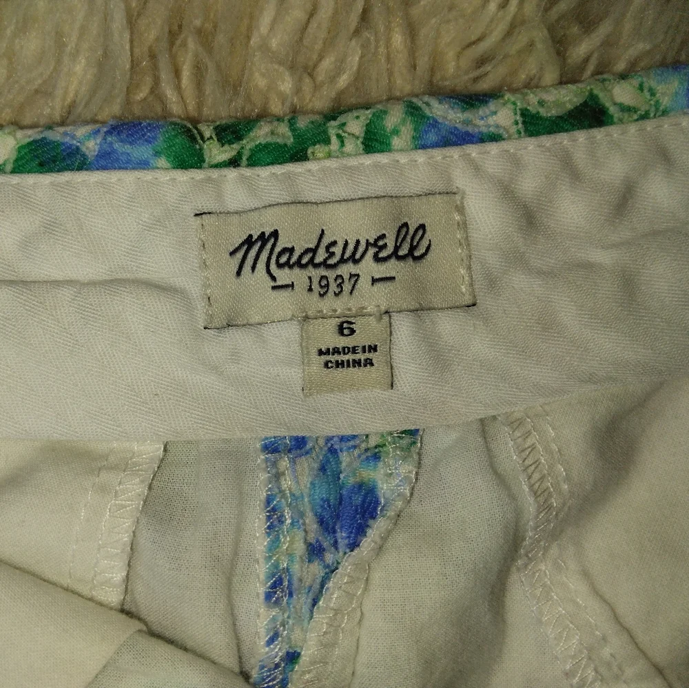 Madewel Lacebloom Lace Overlay Floral Shorts Size 6